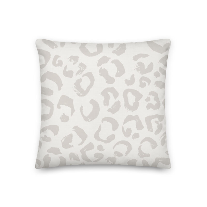 Leopard Taupe Pillow - Image 2