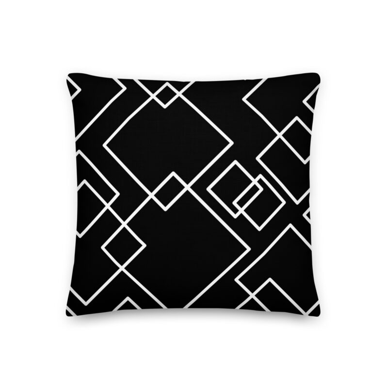 Diamond Monochrome Pillow - Image 2