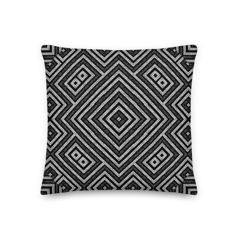 Mayan Monochrome Pillow - Image 2
