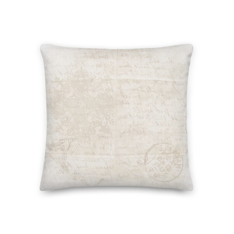 Vintage Letter Pillow - Image 2