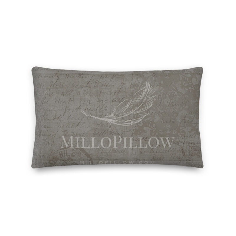 Vintagegrey Letter Pillow - Image 4