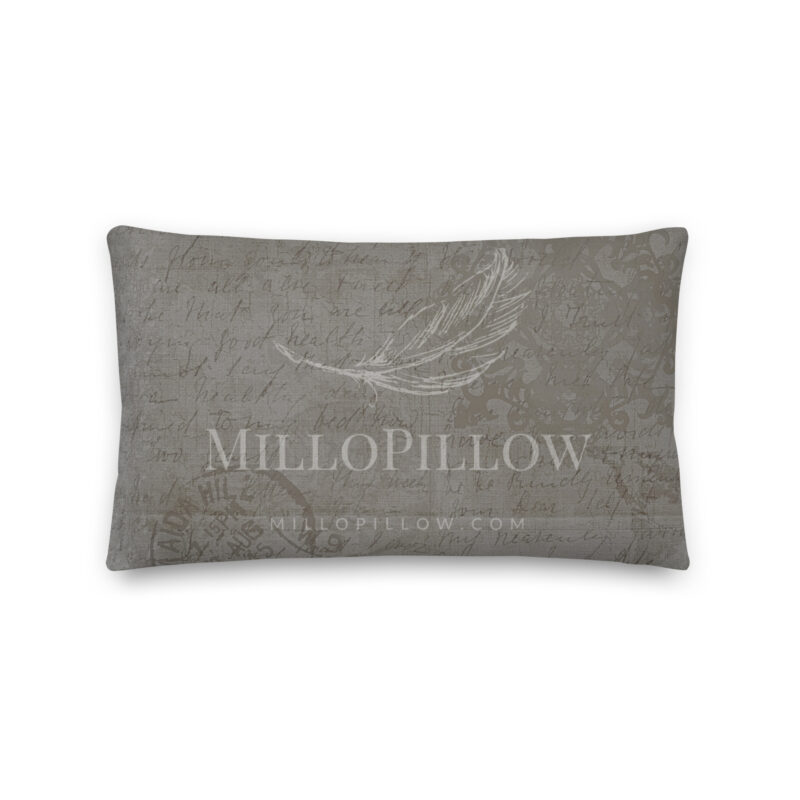 Vintagegrey Letter Pillow - Image 7