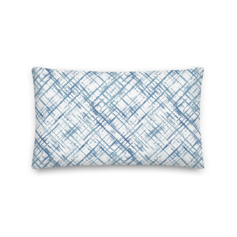 Watercolor Plaid Pillow - Image 4