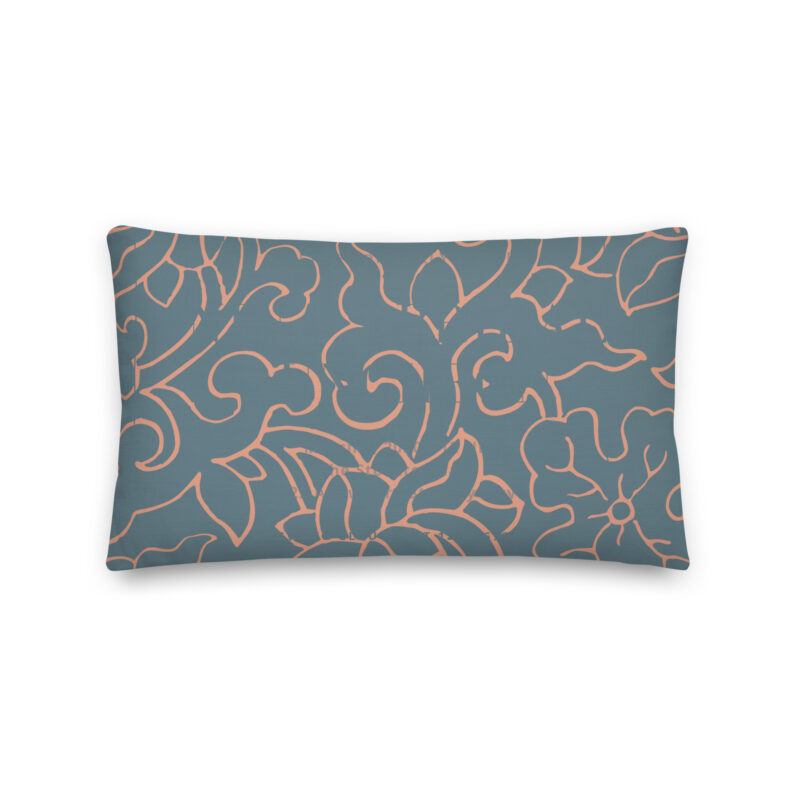 Linear Floral Pillow - Image 4