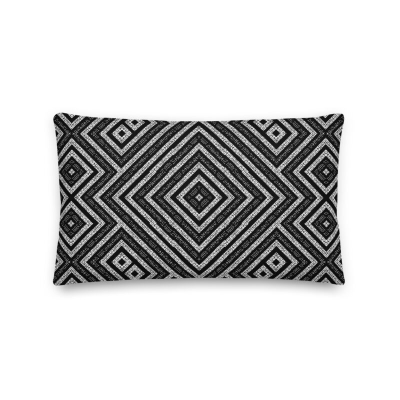 Mayan Monochrome Pillow - Image 4