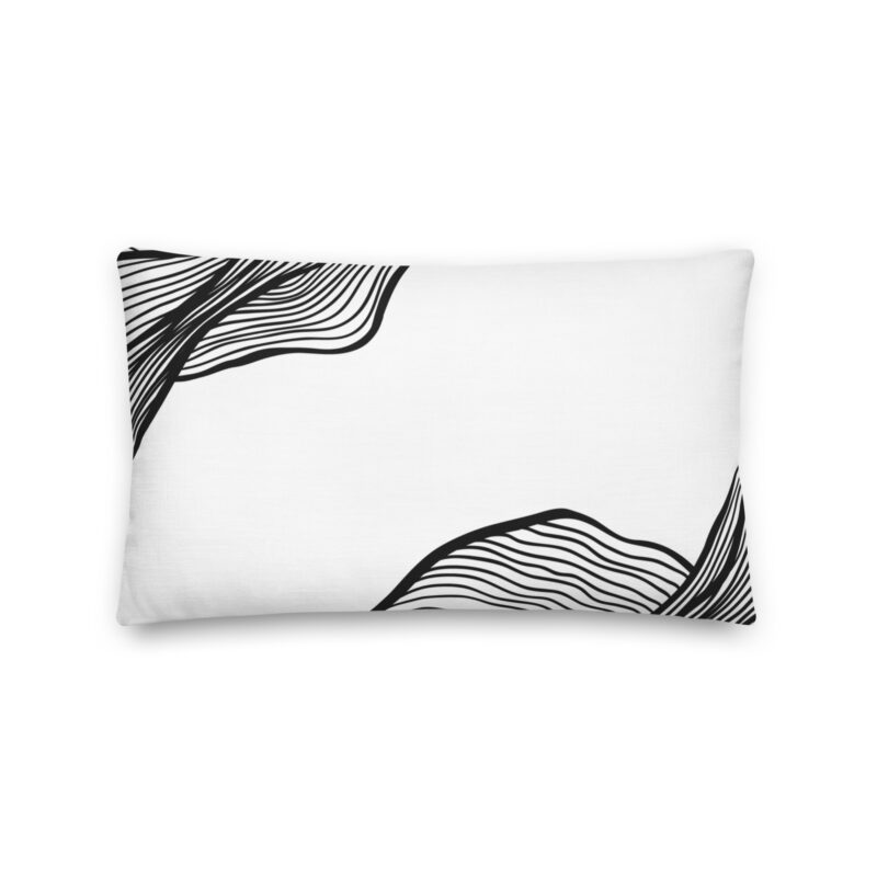 Monochrome Gravitywave Pillow - Image 4