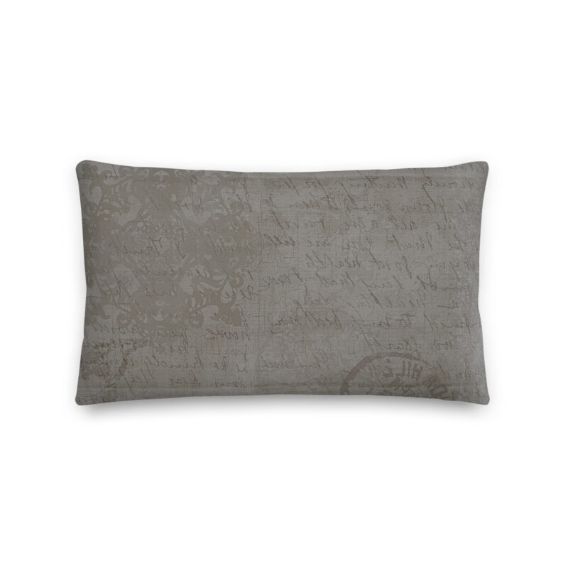 Vintagegrey Letter Pillow - Image 6