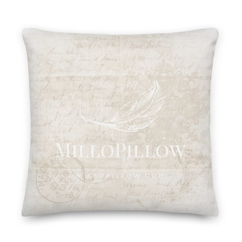 Vintage Letter Pillow - Image 6