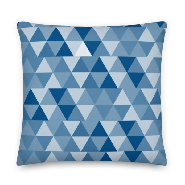 Geometrical Blue Pillow