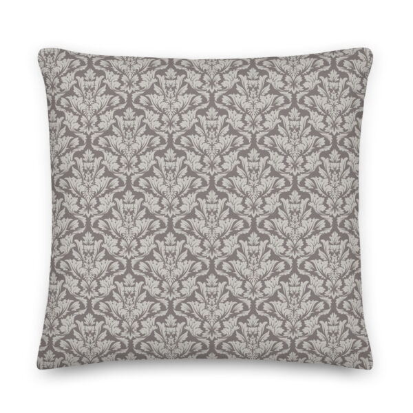 Damask Grey Pillow