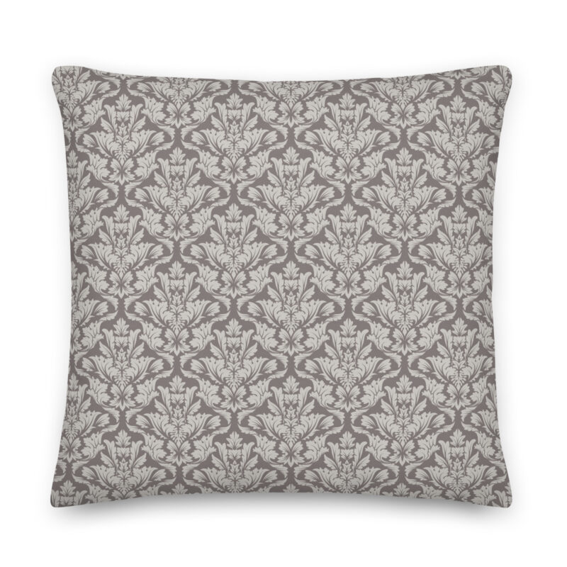 Damask Grey Pillow