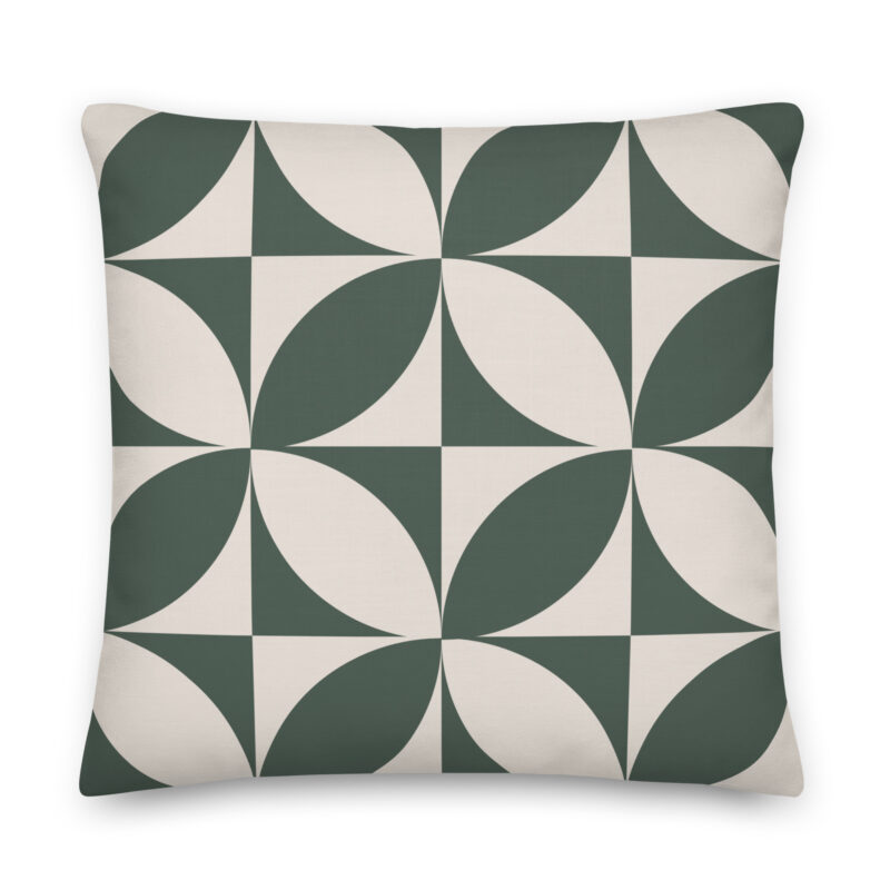 Midcentury Green Pillow