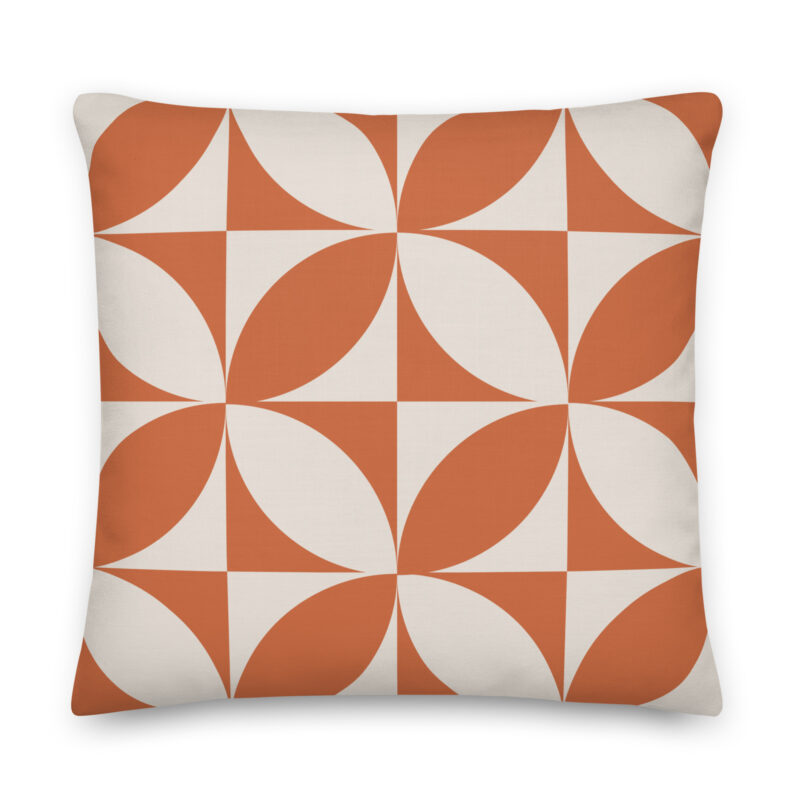 Midcentury Orange Pillow