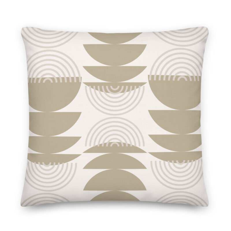 Midcentury Semicircle Pillow