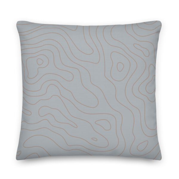 Topographic Grey Pillow