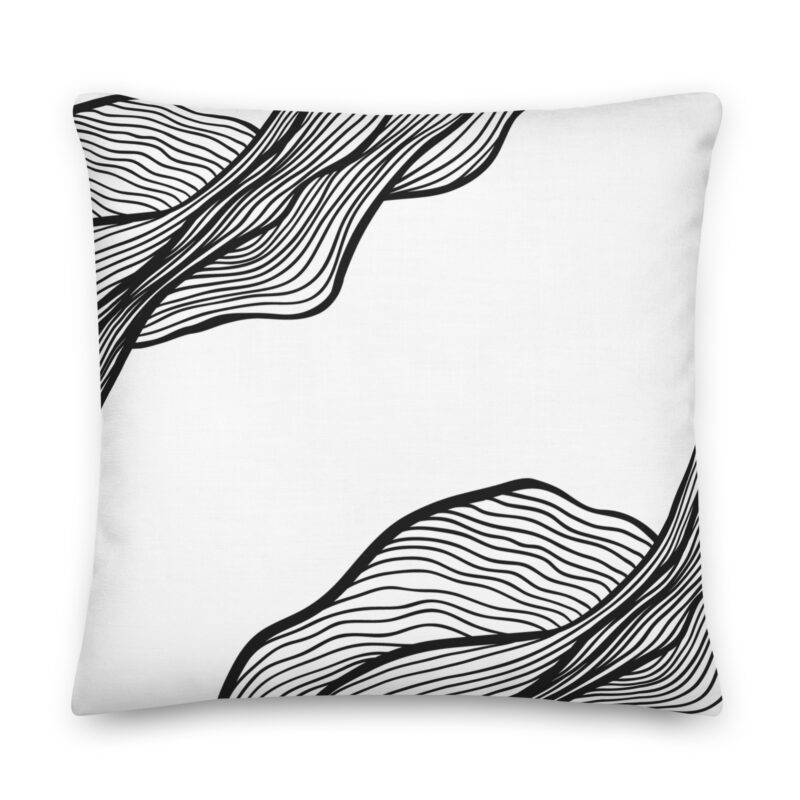 Monochrome Gravitywave Pillow