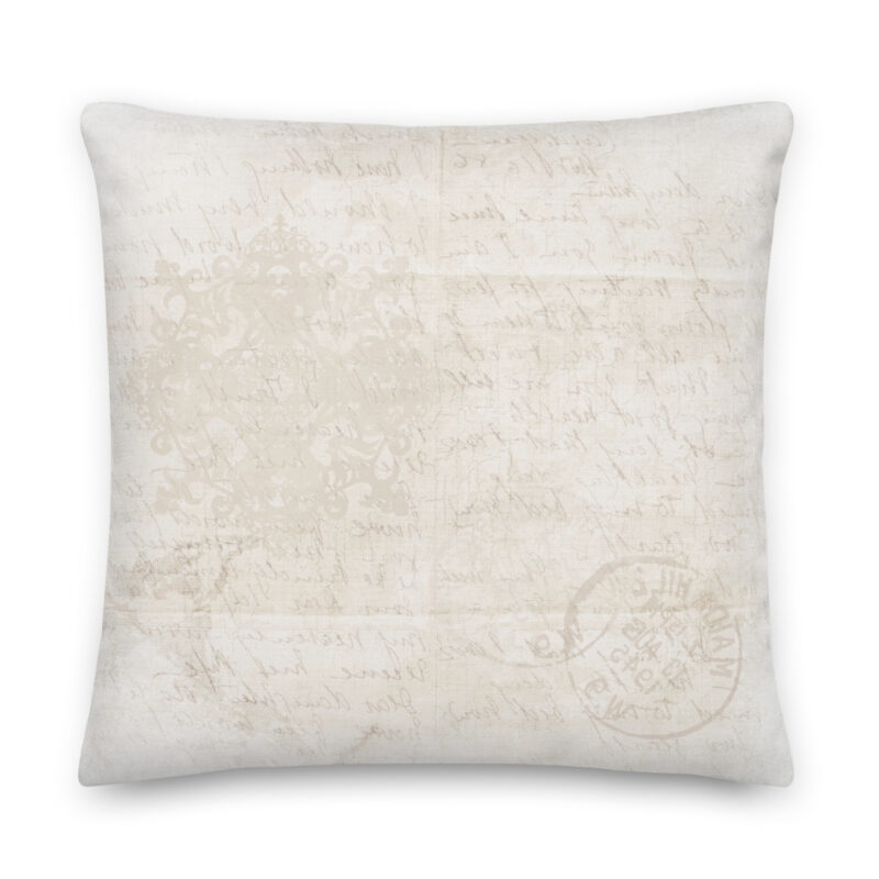 Vintage Letter Pillow