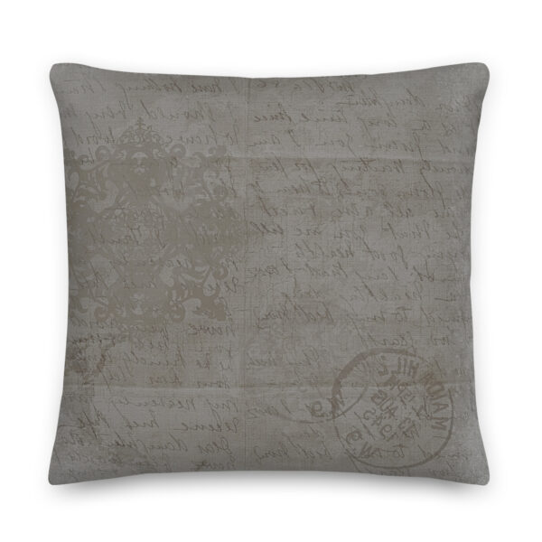 Vintagegrey Letter Pillow