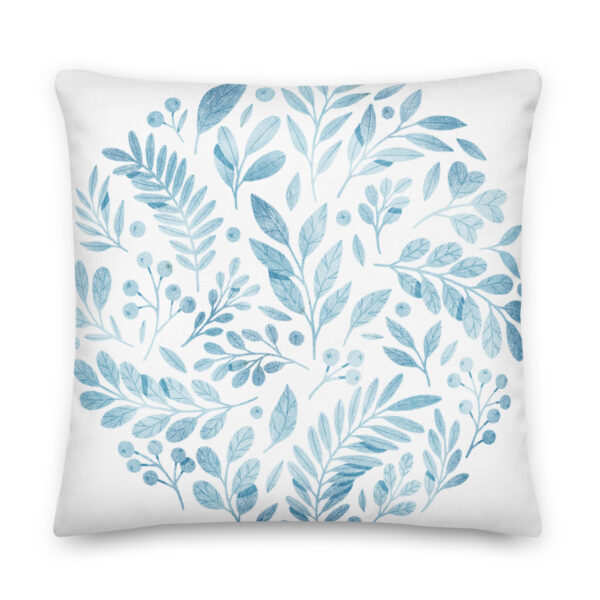 Watercolor Circleleaves Pillow